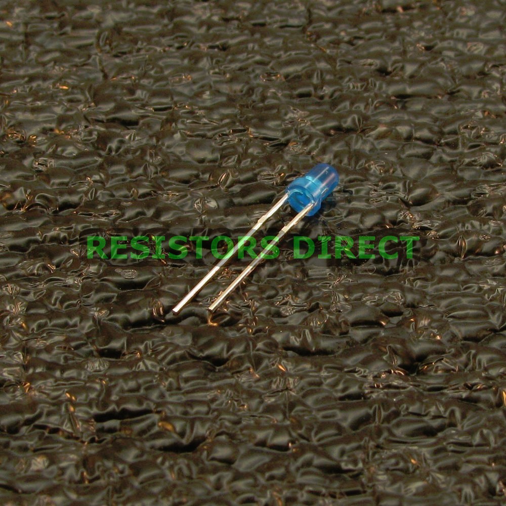 50pcs Round 3mm Blue T1 LED 400 MCD Diffused Kit HAM Radio US Seller 50x V01