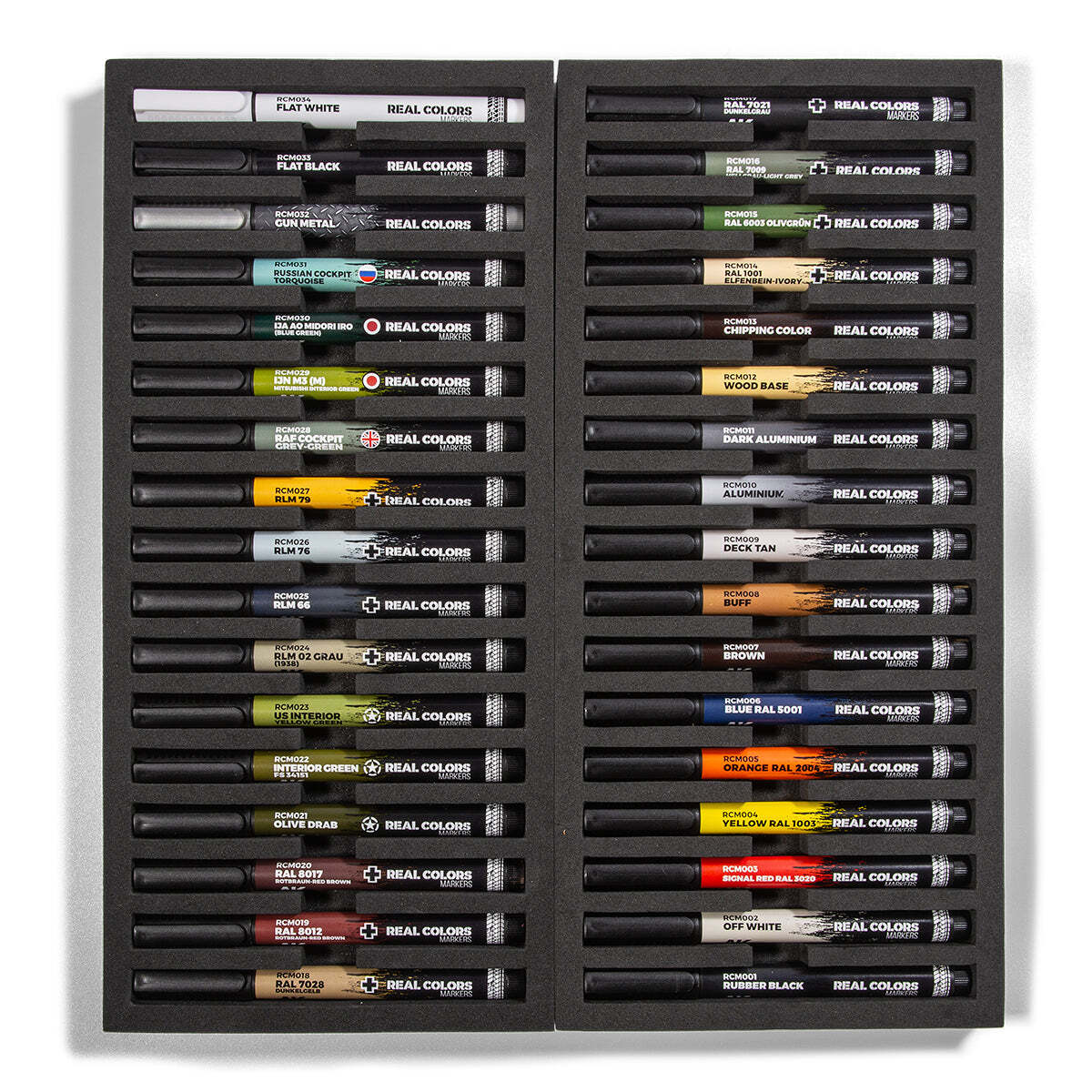 AK Interactive RCM150 RC Markers Special Box (34pcs) - US