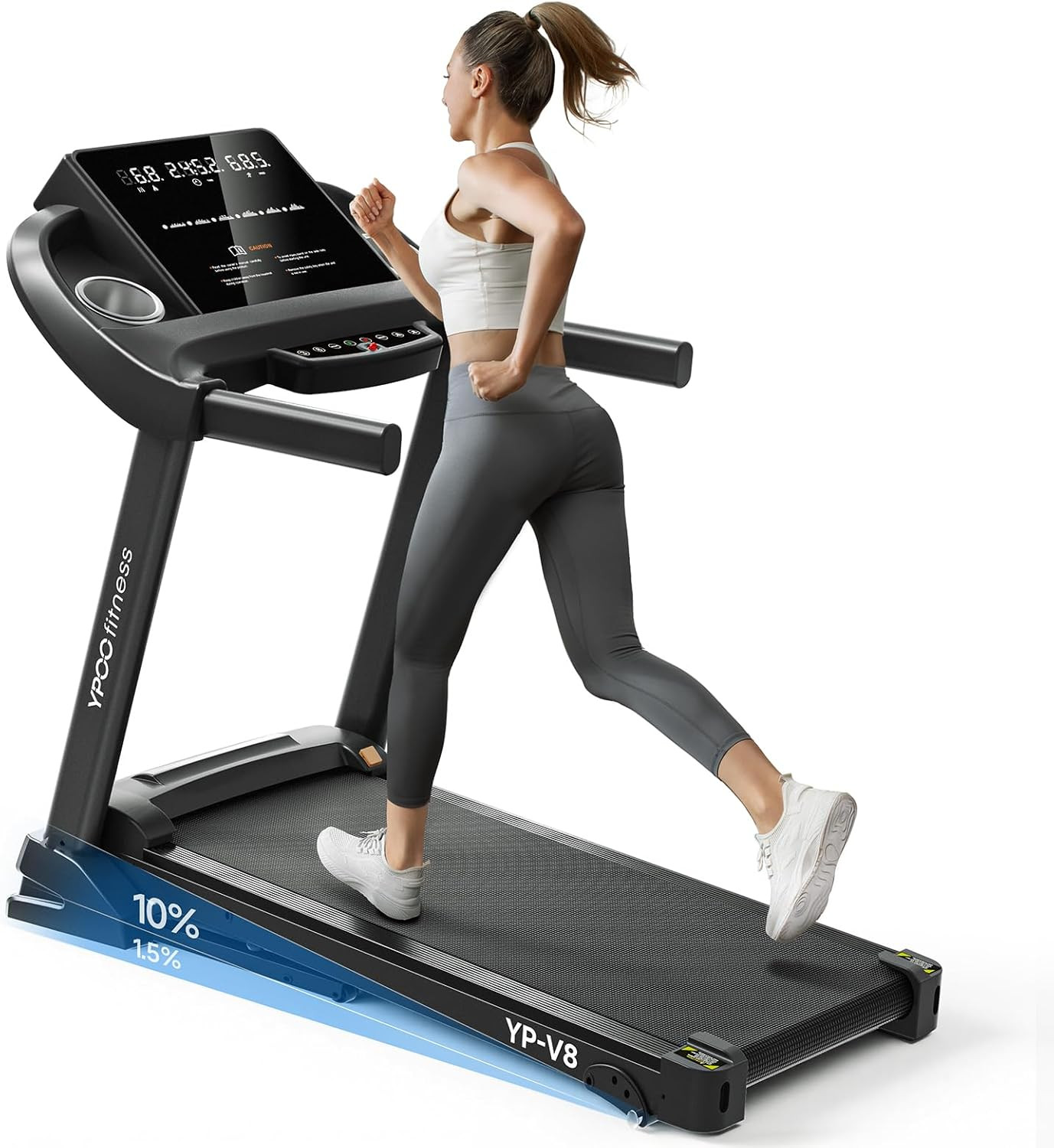 Treadmills for Home Use Walking Pad Treadmill with Incline Auto Foldable Tread