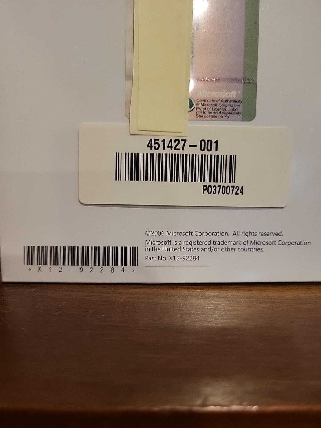 MICROSOFT OFFICE ONE NOTE 2007 New Sealed With Product Key