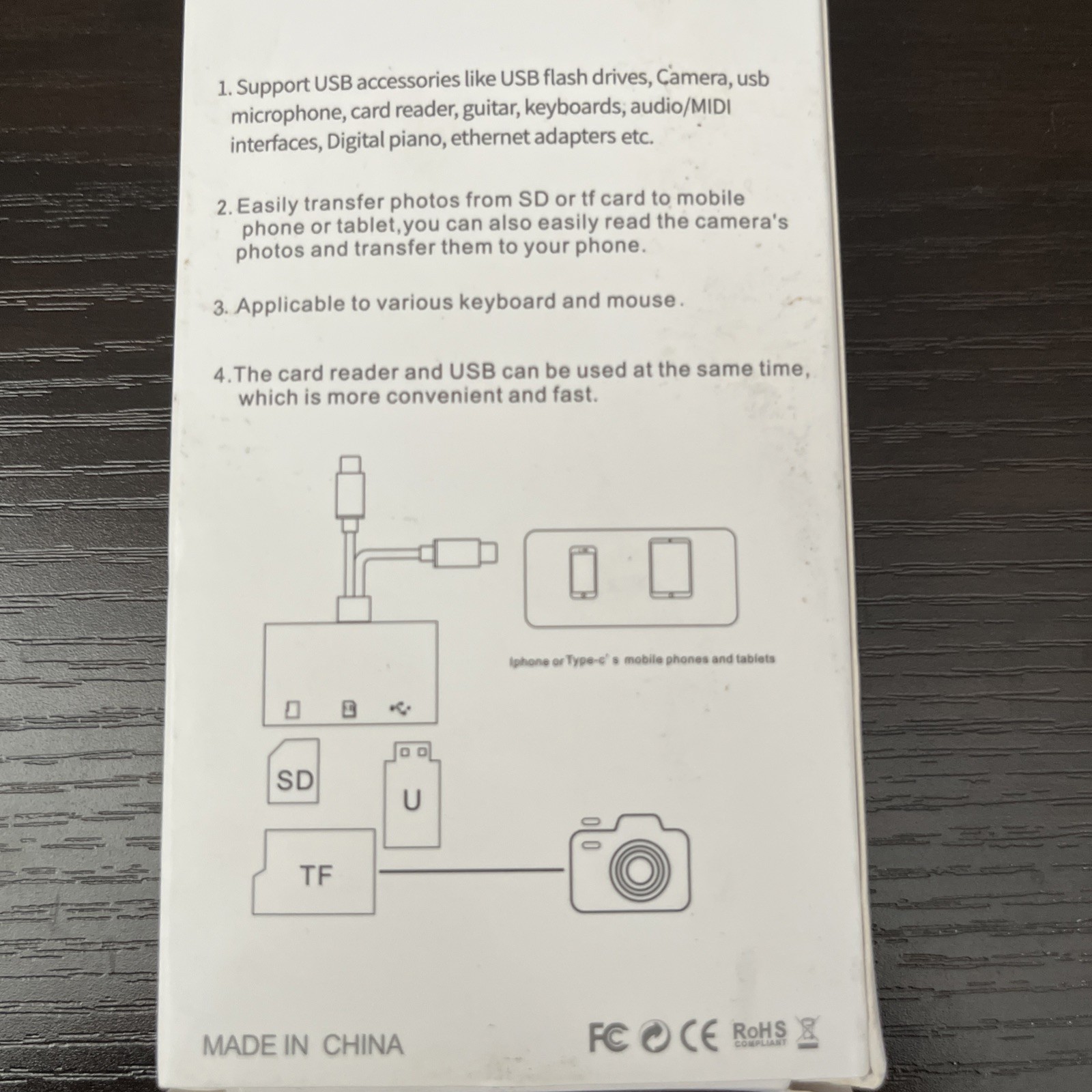 SD card reader for iPhone no App Driver Required