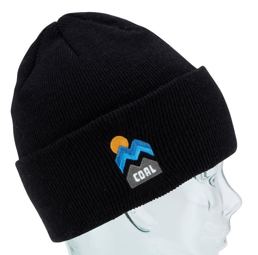 Coal Headwear DONNER Unisex 100% Acrylic Cuffed Beanie Black NEW