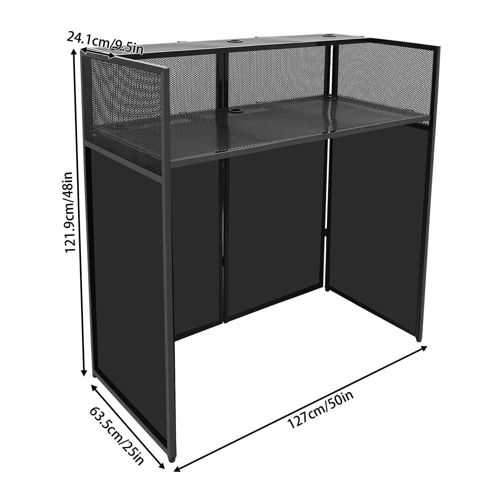 DJ Display Stand DJ Event Booth Facade Portable DJ Facade Booth Table DJ Cont