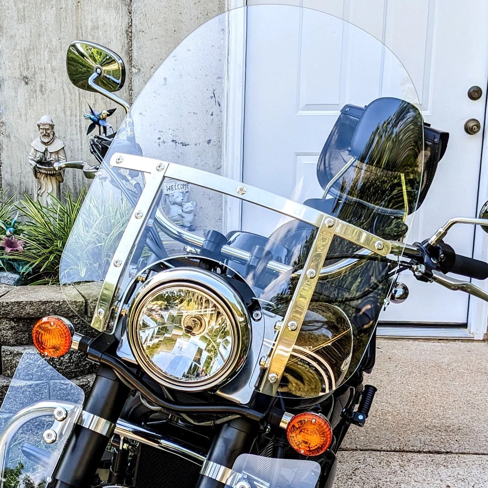 19"x17" Large Windshield For Kawasaki Vulcan VN 1500 1600 1700 900 500 800 750