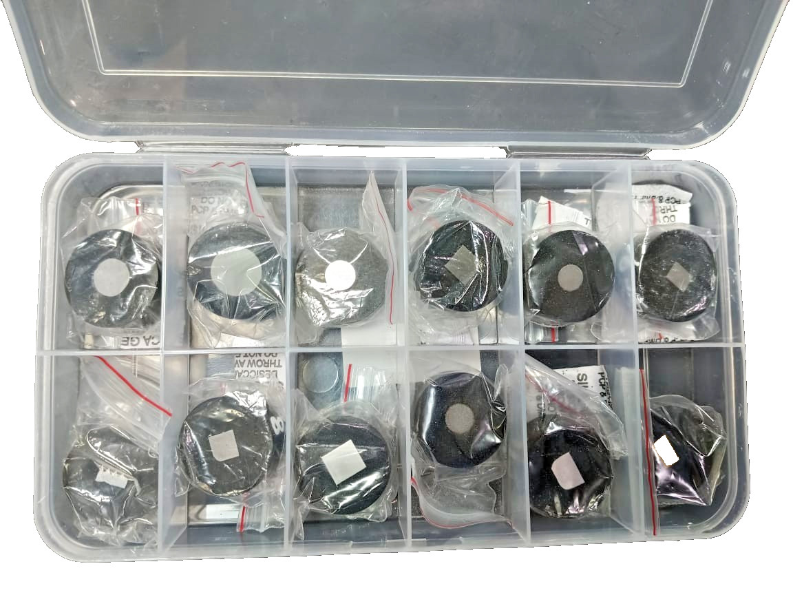 Metallurgical Microstructure Specimen Set of 12 – Reference Samples Microscope