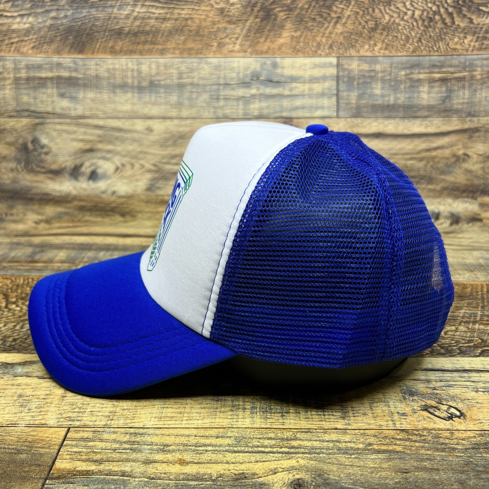 Rolling Rock Mens Trucker Hat Blue Snapback 1939 American Lager Beer Ball Cap