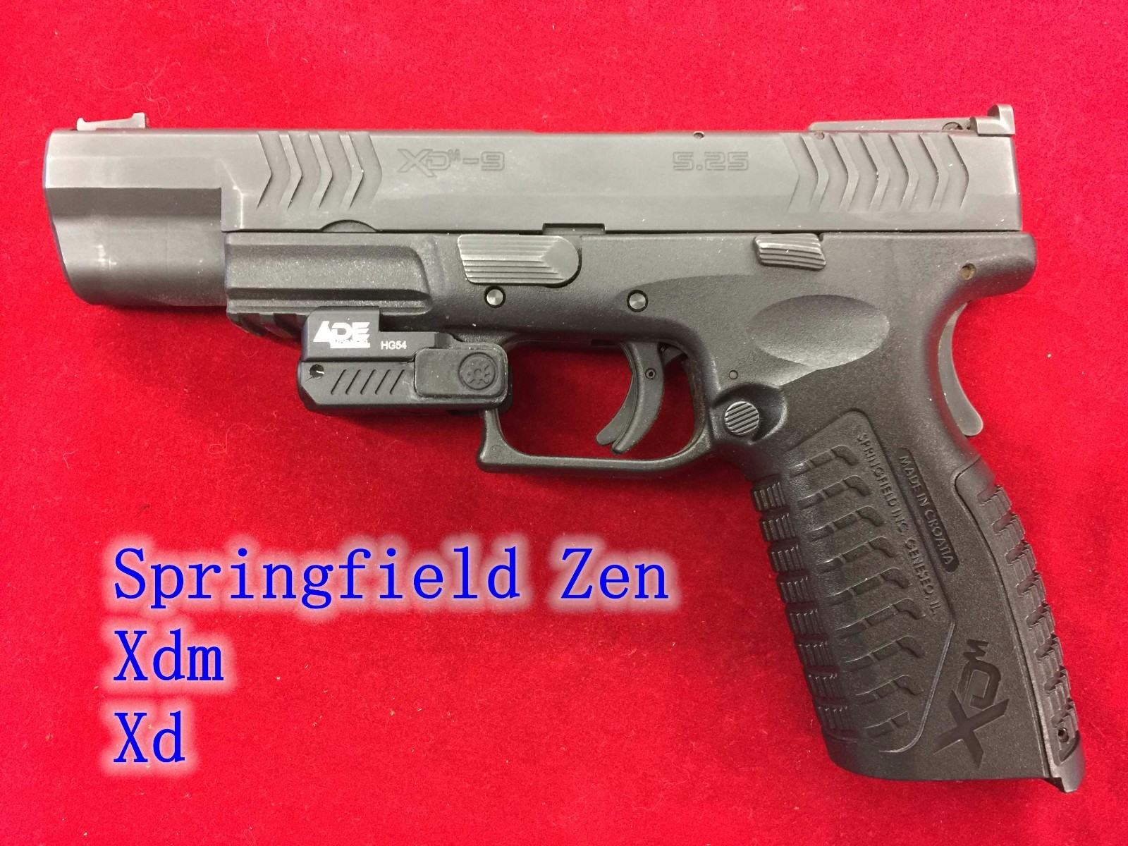 ADE Rechargeable RED Laser For Springfield HELLCAT MICRO-COMPACT 9MM Pistol
