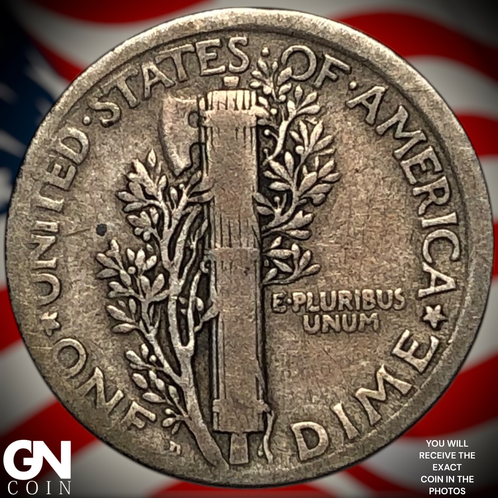 1921 D Mercury Dime Z3738