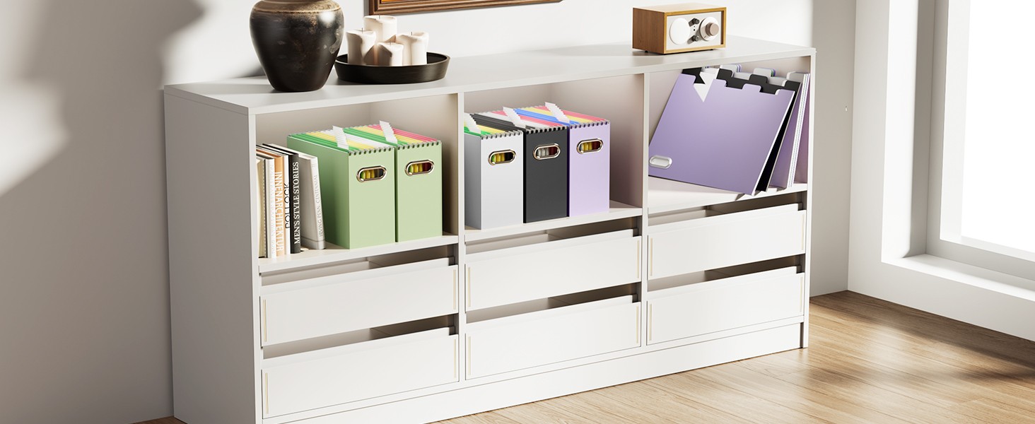 File Organizer Box, Portable Collapsible Cardboard File Folder Organizer with