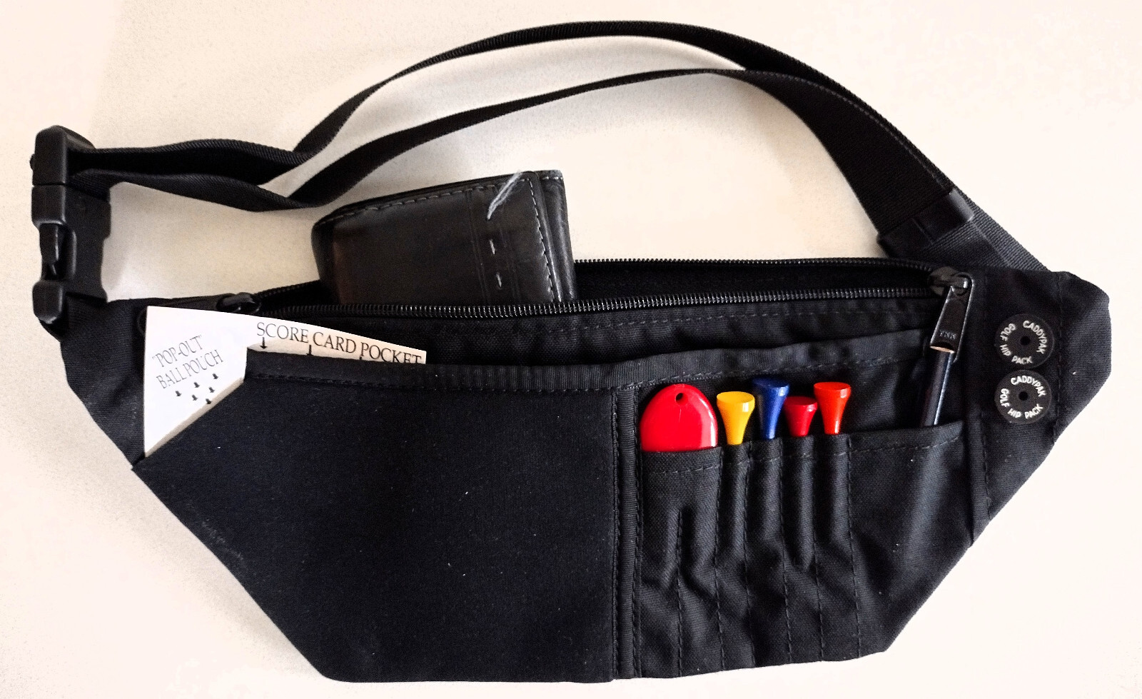 Caddy Pack -  Golfer's Hip pack: includes spotters, tees, pencil and divot tool