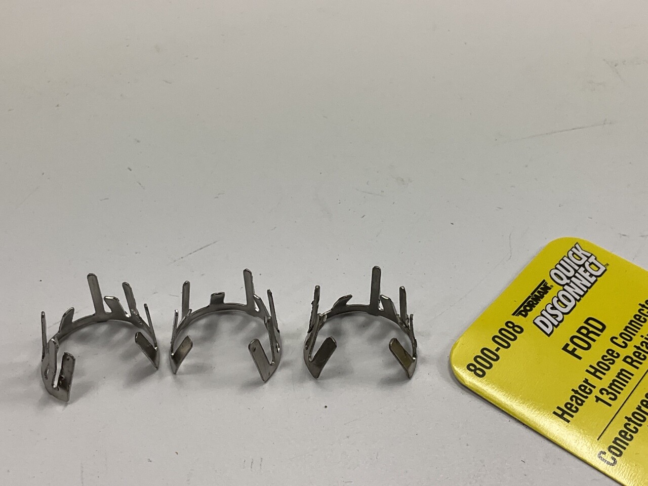 Dorman 800-008 13mm Metal Heater Hose Connector Retainer Clips Ford, 3 / PACK