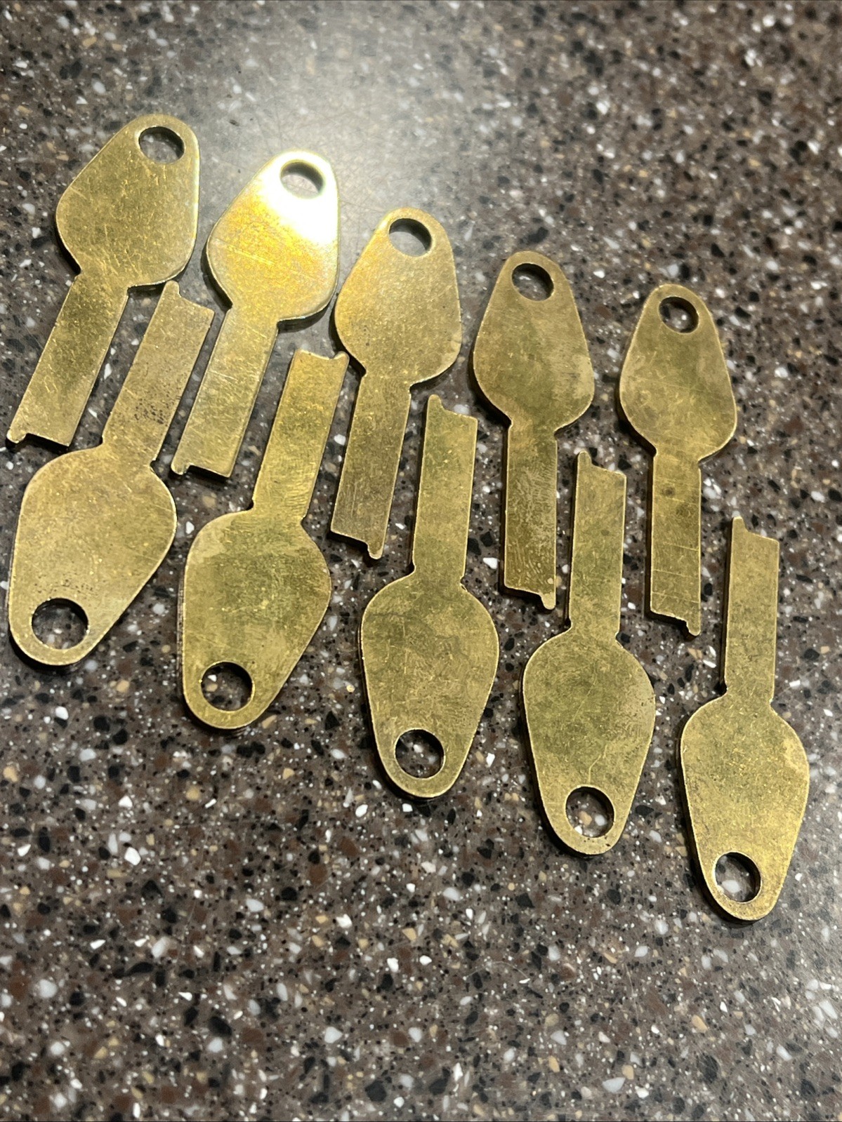 10x Ilco 1242 Key Blanks For Taylor Flat Steel 0.070" Thick x 0.30" Width NOS