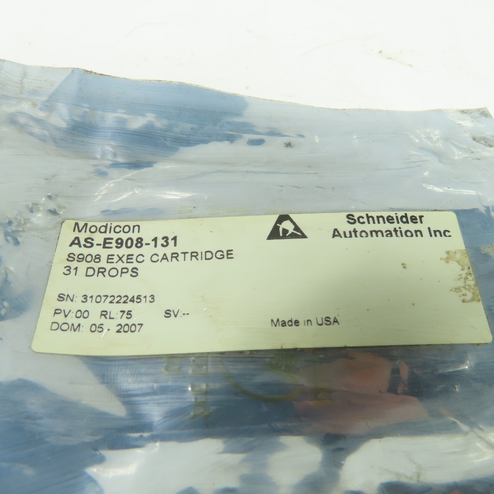 Schneider Modicon AS-E908-131 S908 Exec Cartridge 31 Drops Memory Module