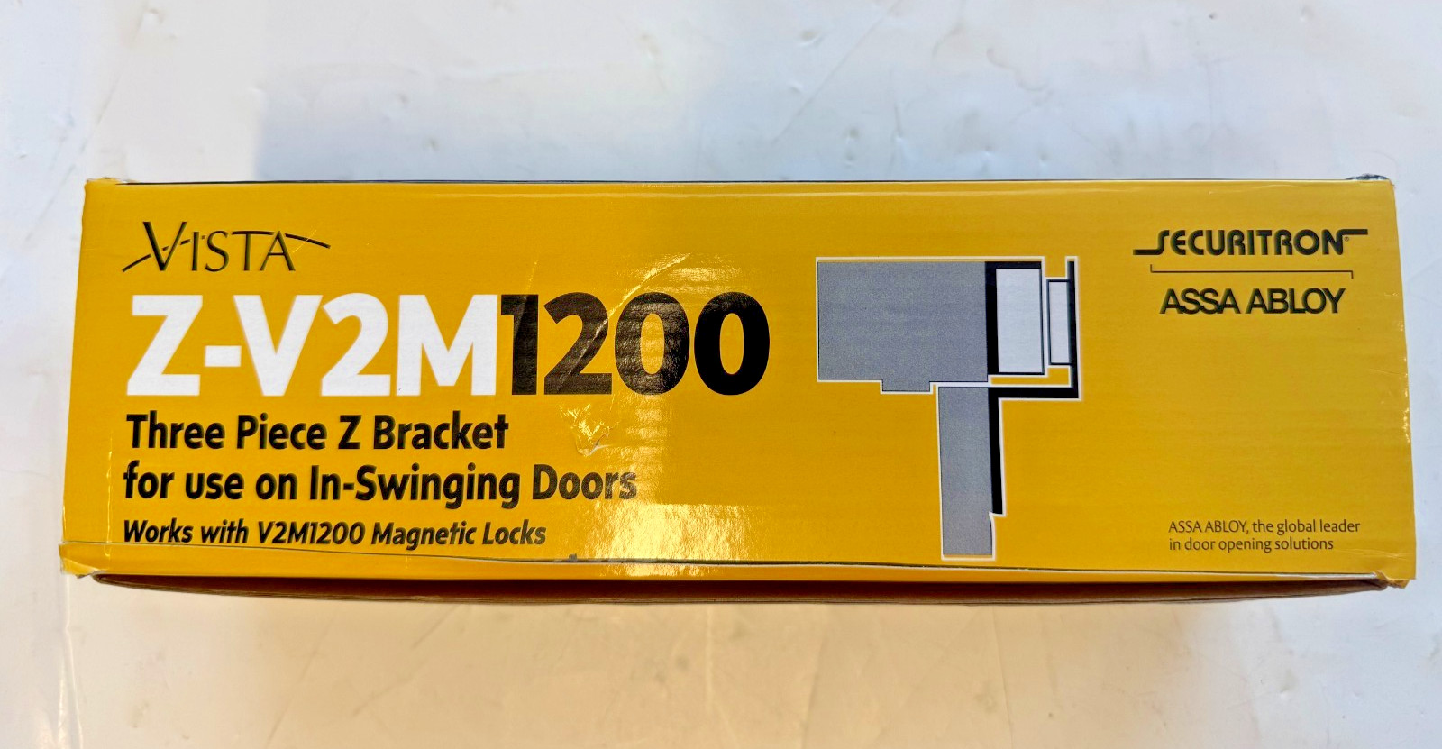 Vista Z-V2M1200 Three Piece Z Bracket for use on Swinging Doors Magnetic Lock