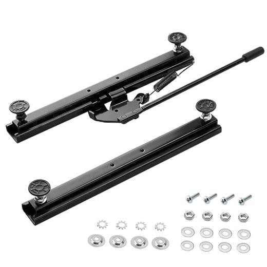 Seat Slider Kit with Hardware - Fits Go Kart, Go Cart, Bucket Seats - Universal
