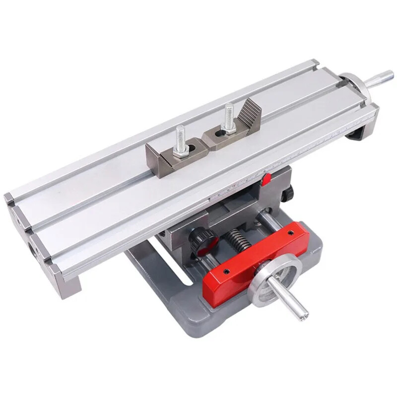 Worktable X Y Axis Bench Cross Slide Table Aluminium Milling Drilling Fixture