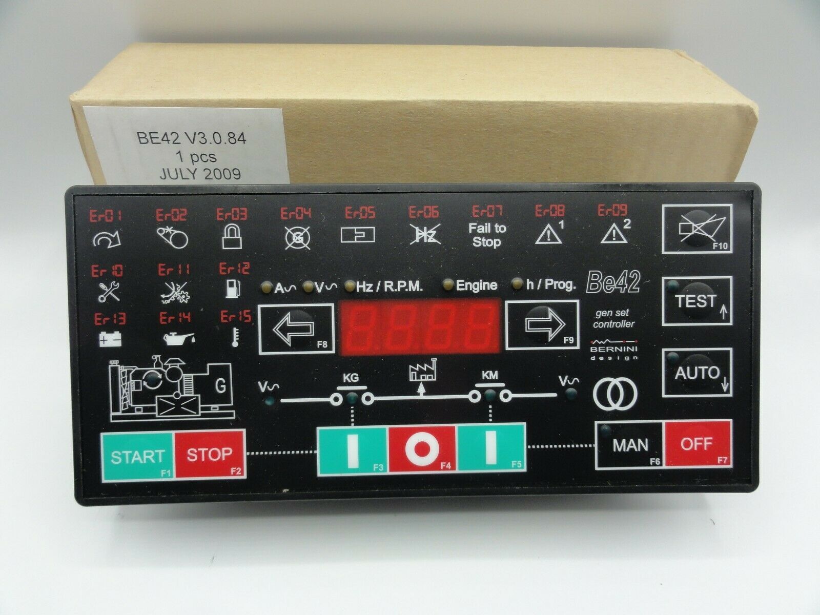 Bernini BE42 Genset Controller Generator Control Panel - BE42 V3.0.84 (2009)