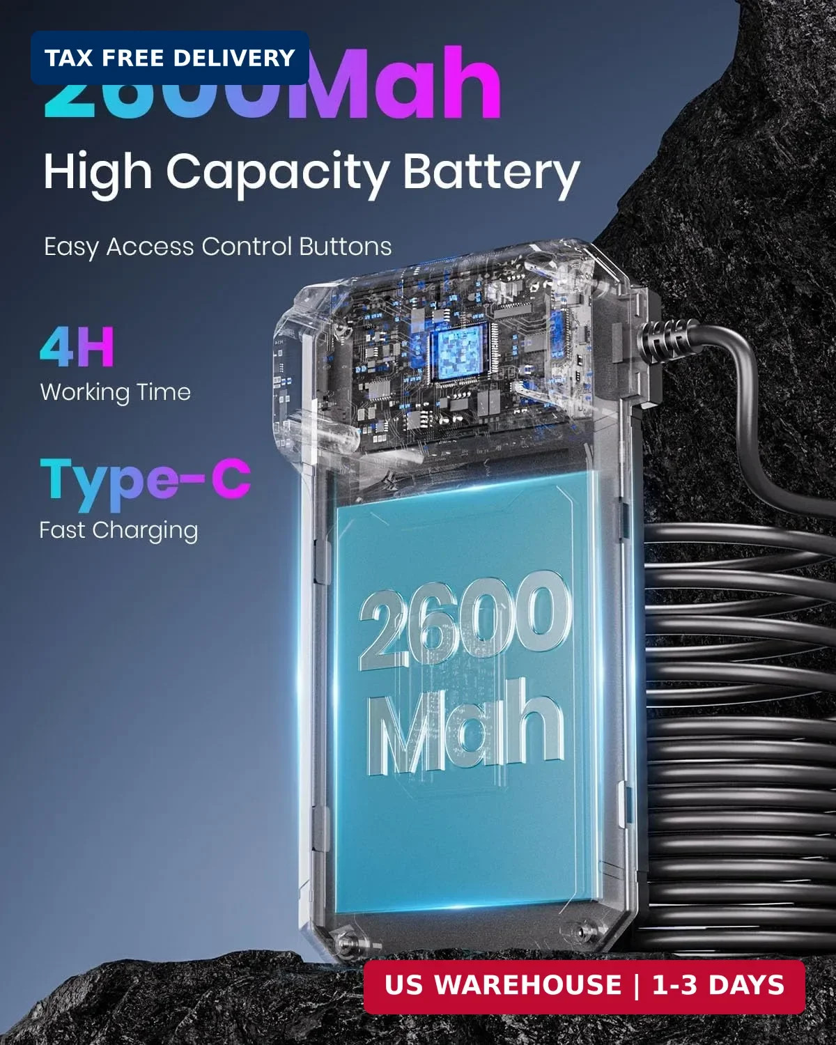 Endoscope Camera with Light,Borescope Cameras with 4.3" IPS 1920P HD Inspection