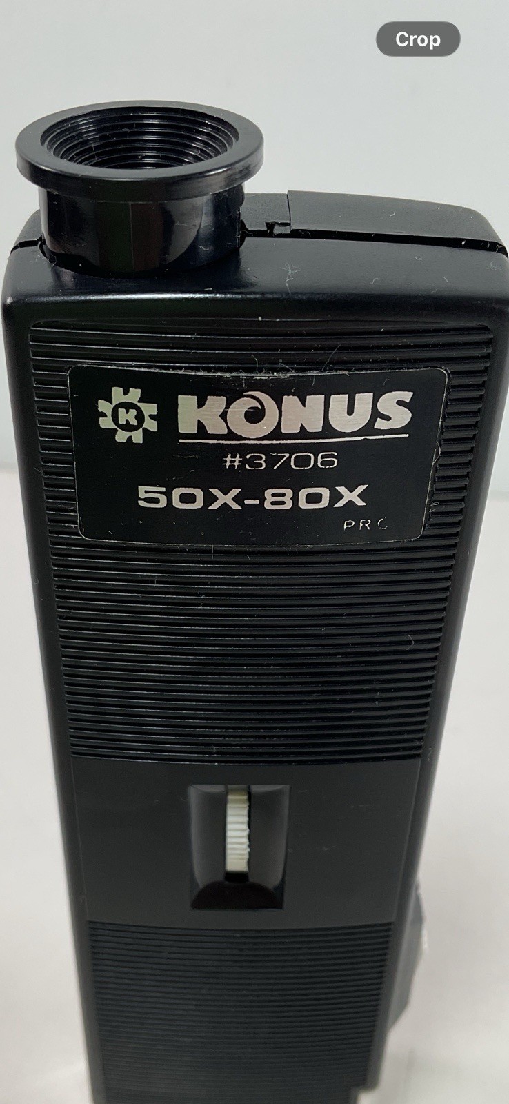 Konus 50x-80x Zoom Pocket Microscope (Model #3706) Flashlight Illumination