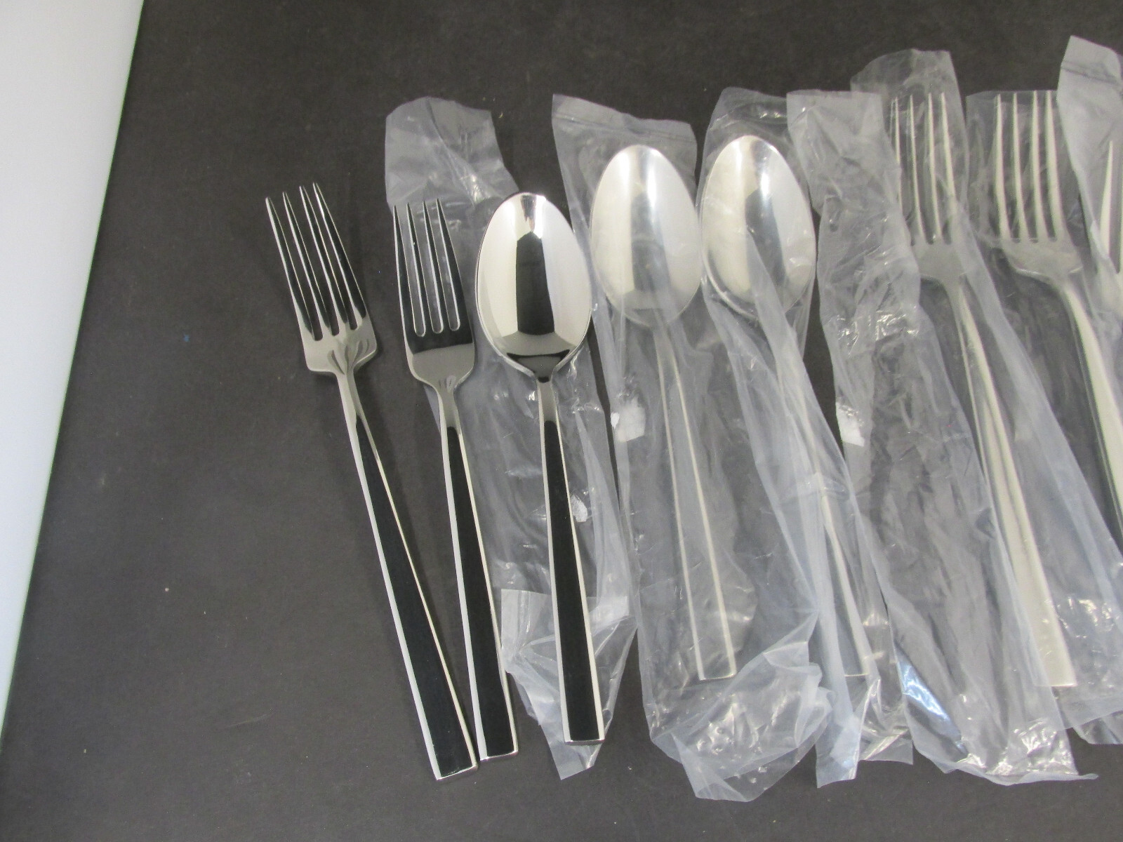 PATTERN COLE STAINLESS FLATWARE 3 SOUP SPOONS 3 DINNER 3 SALAD FORKS REED BARTON