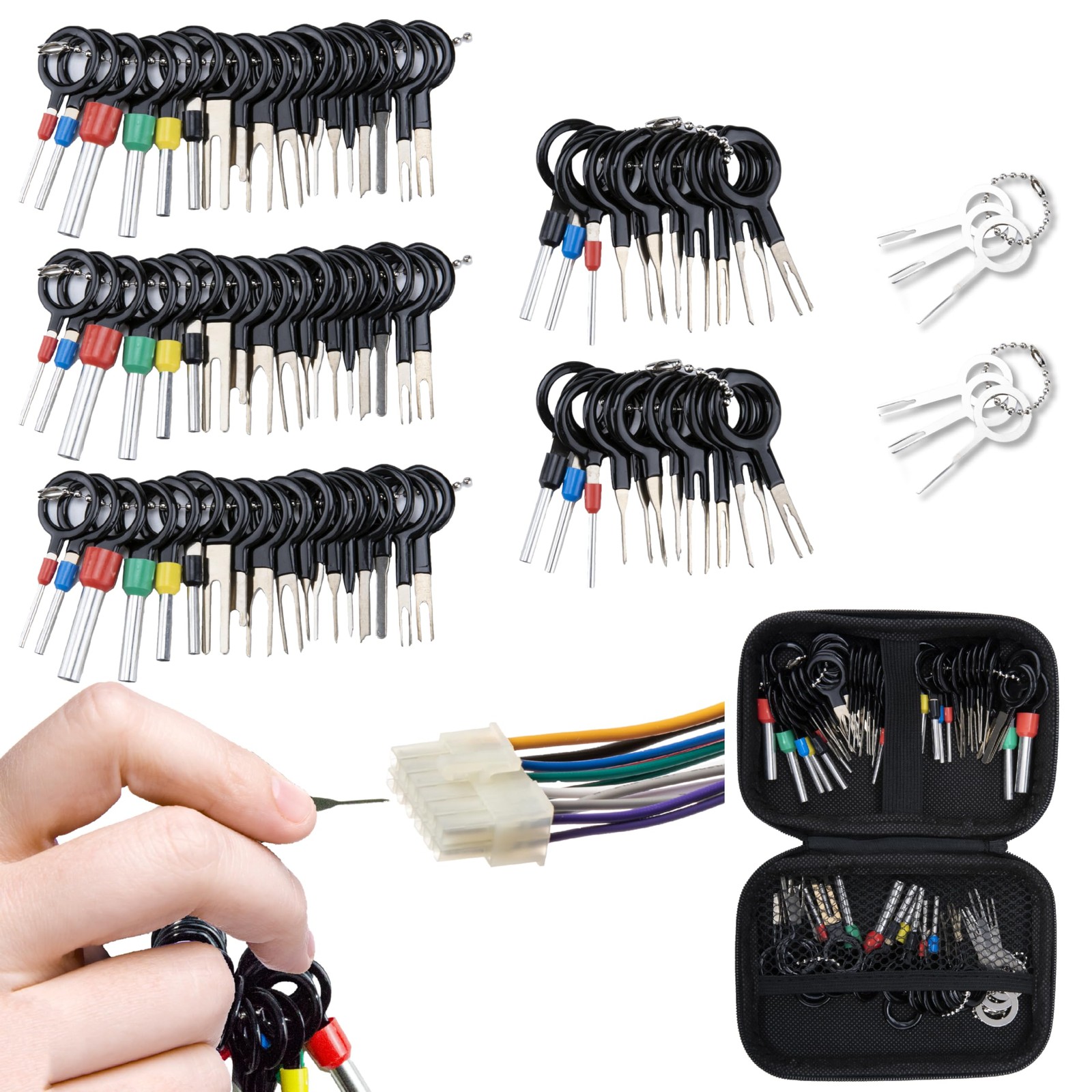 82 PCS Terminal Removal Tool Kit, Depinning Electrical Pin 82