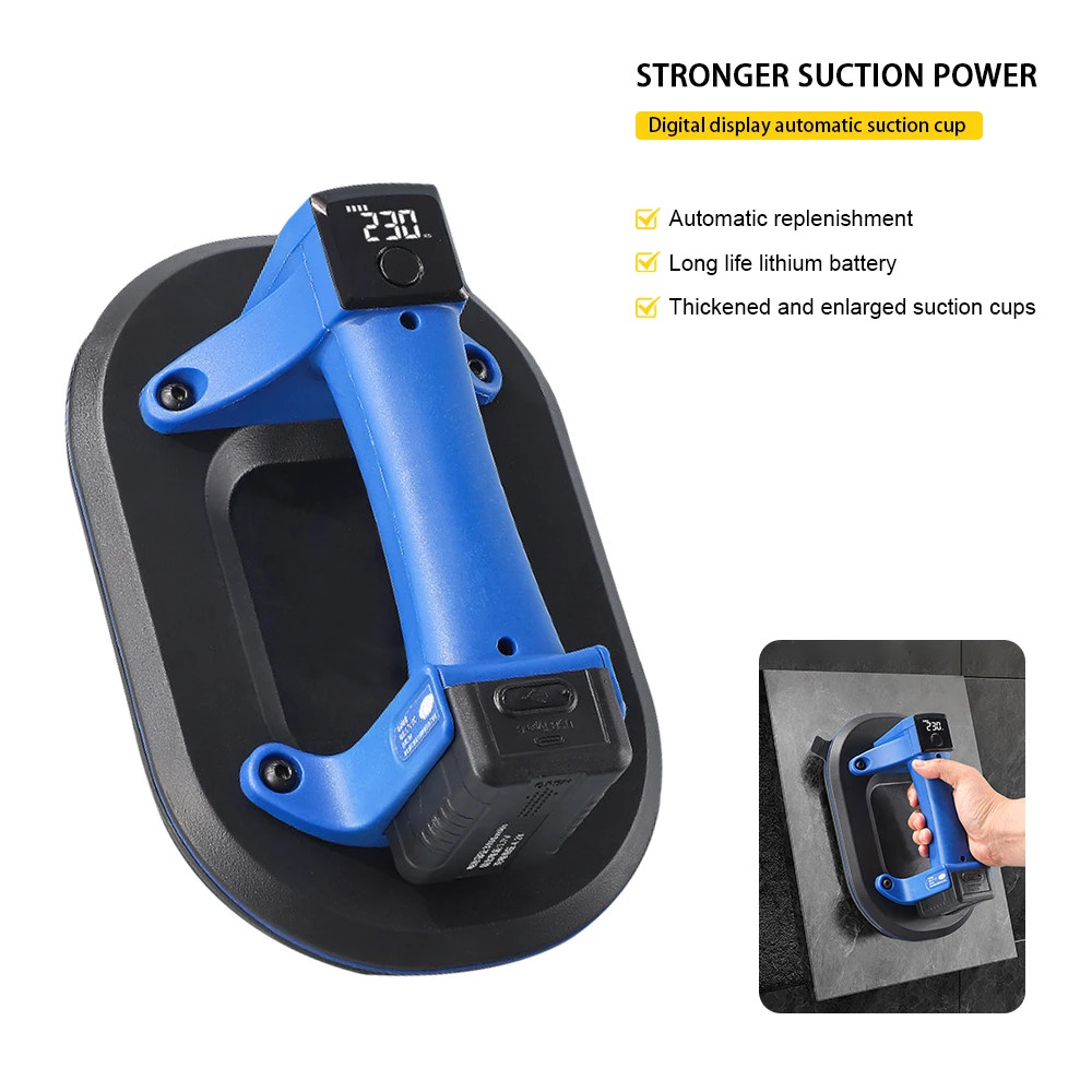Electric Suction Cup LED Display Electric Suction Cup Powerful Suction Lifter