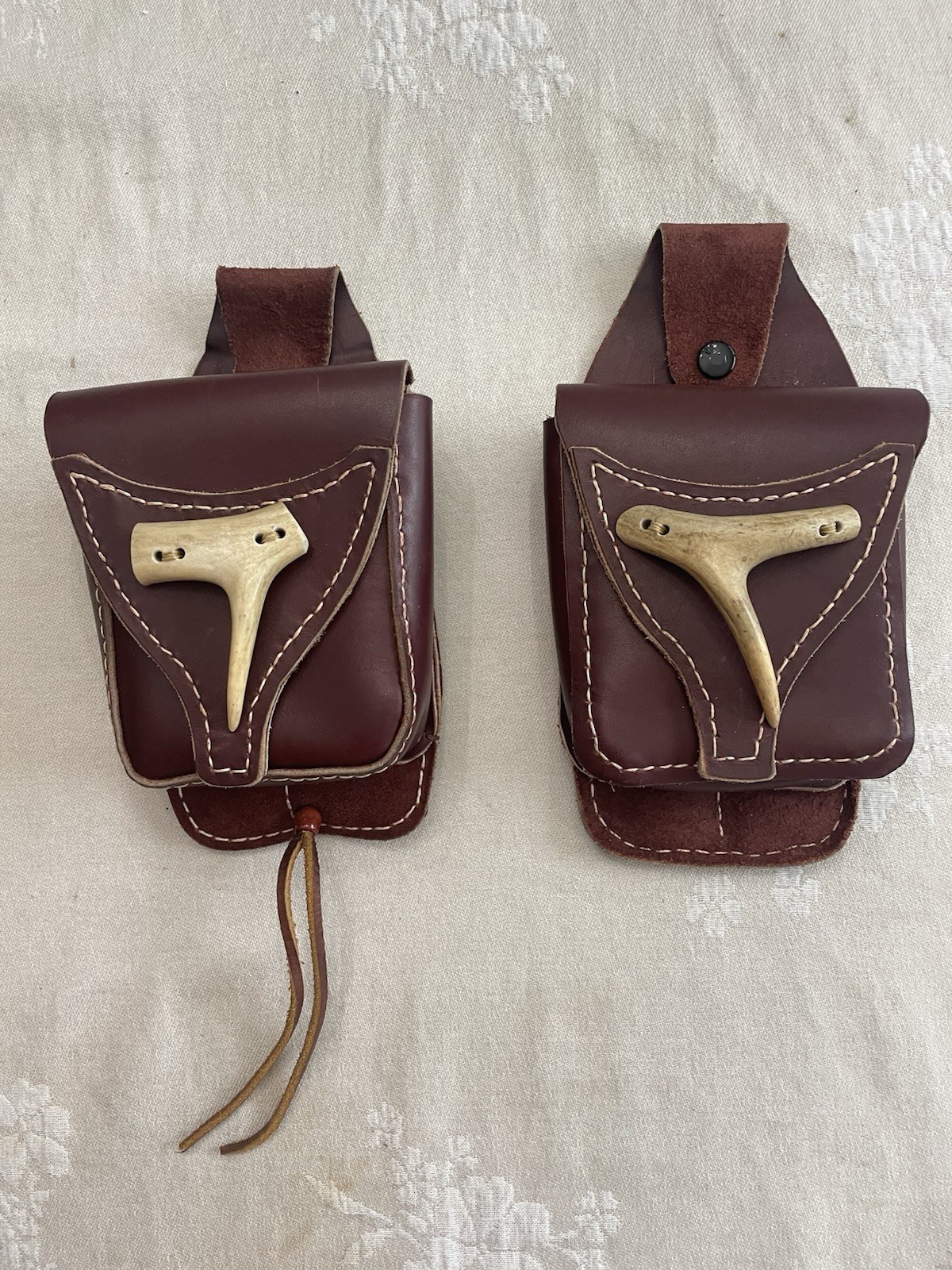 Genuine Leather Arrow Quivers .. Would Sell Separate Or Together Hand Made