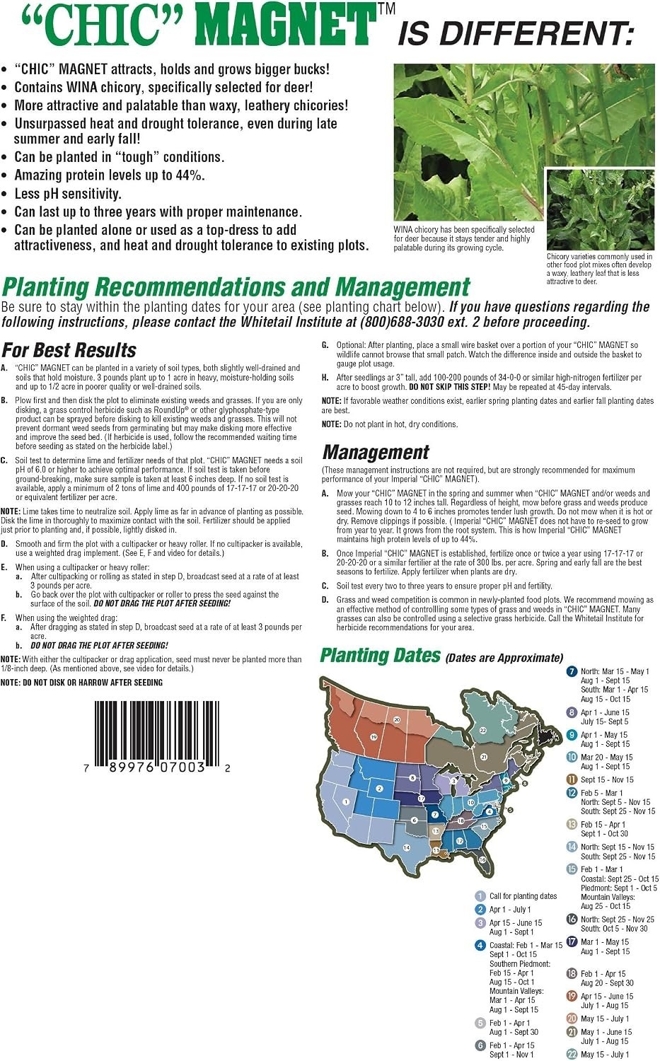 Deer Food Plot Seed with Antler-Building Protein
