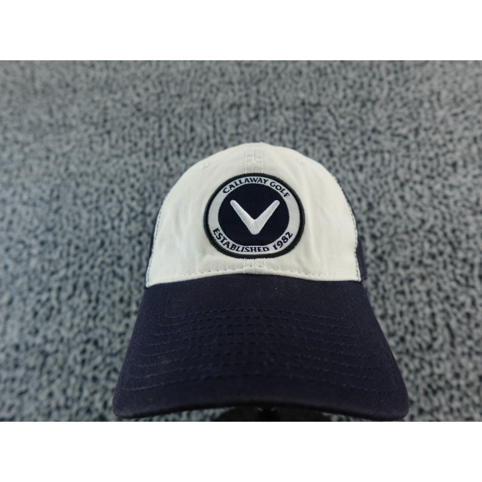 Callaway Golf Established 1982 Baseball Cap Hat White Navy Adjustable Men