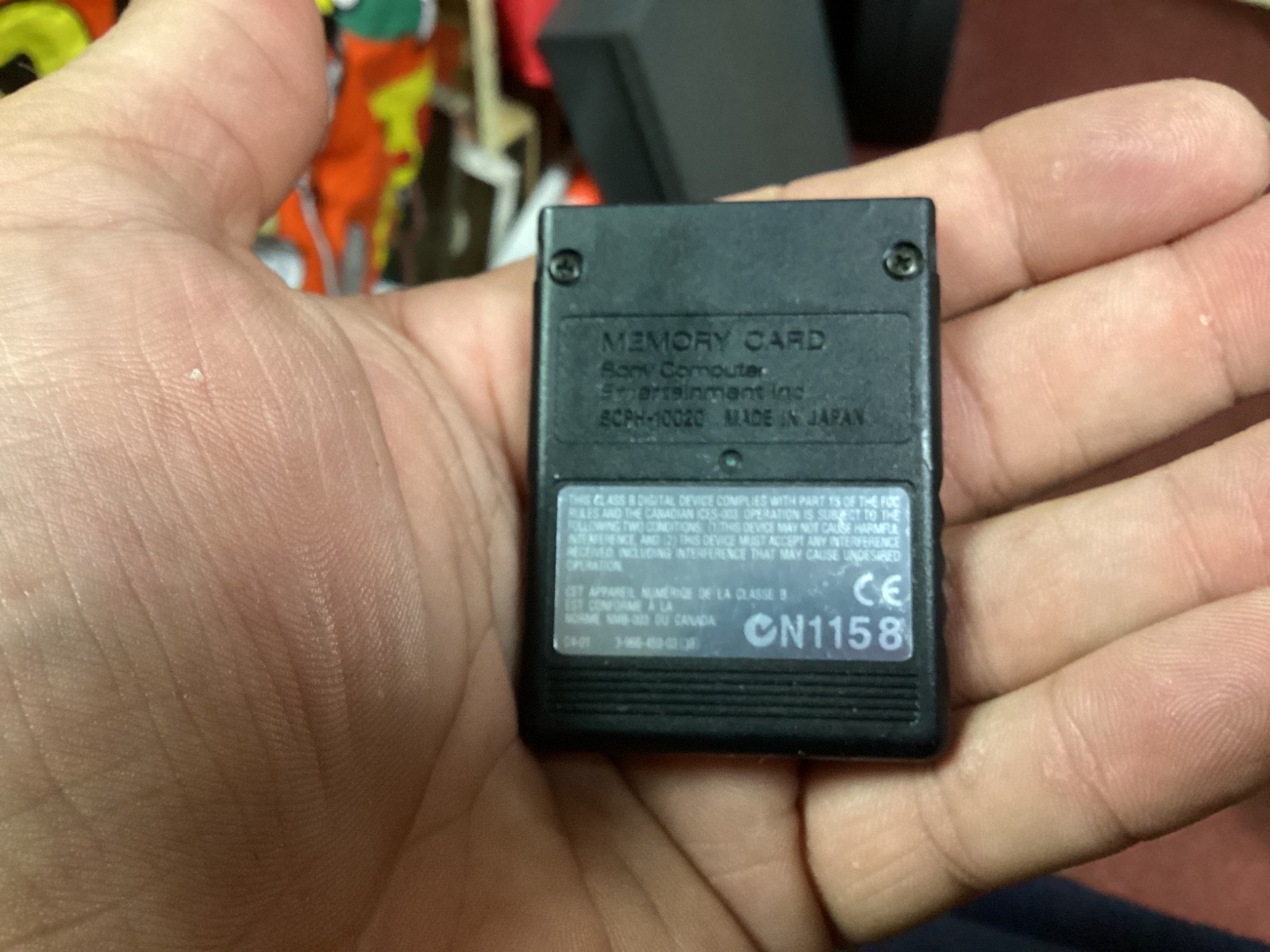 Black Sony Playstation 2 PS2 Original OEM MagicGate 8mb Memory Card Authentic PS