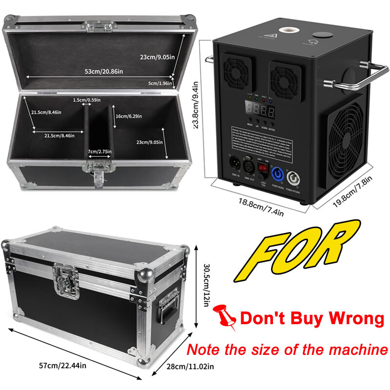 4X 700W Cold Spark Machine Firework Stage Effect Wedding Event DMX w/Flight Case