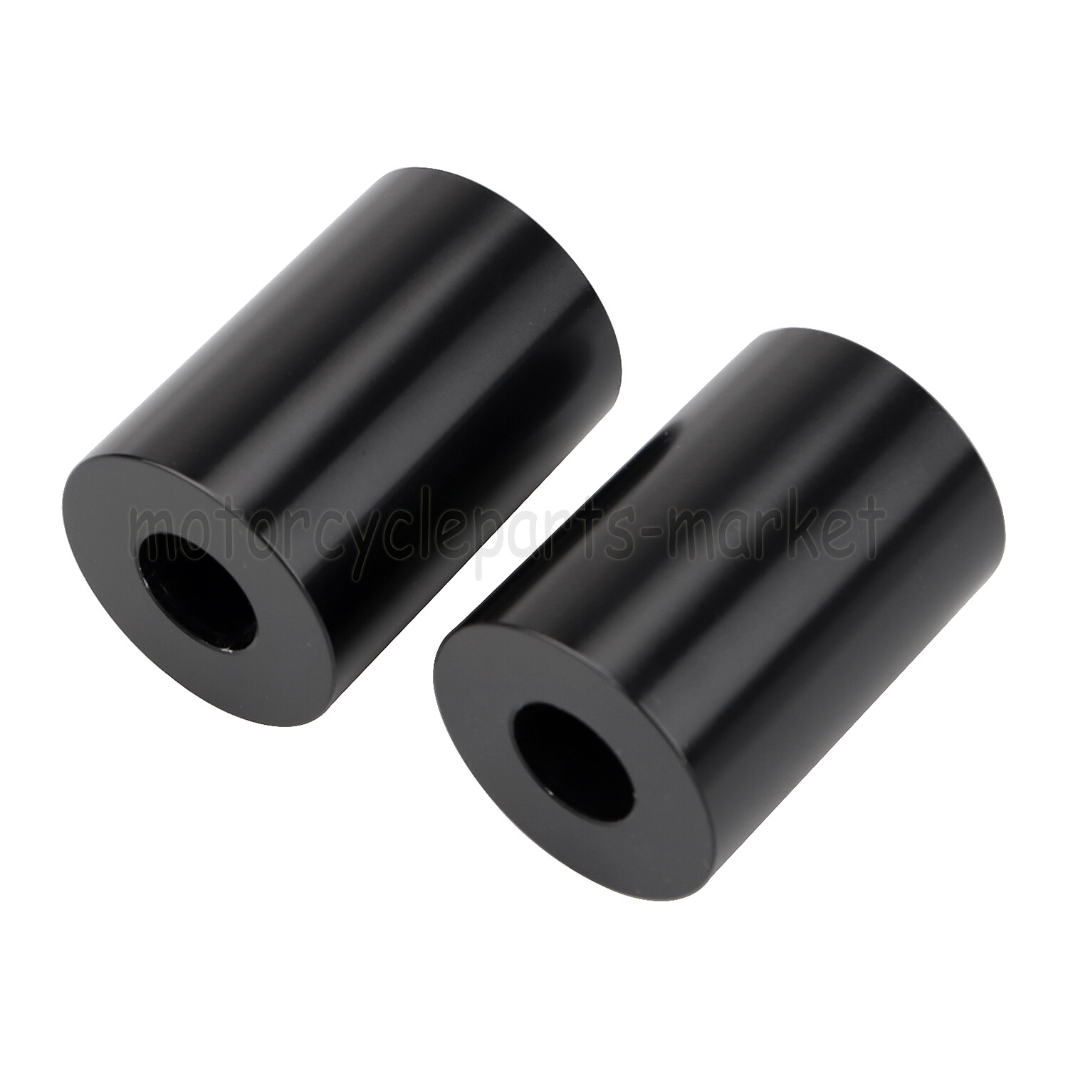 Motorcycle 1.75" Black CNC Riser Extension For Harley Dyna Softail 1" Handlebars