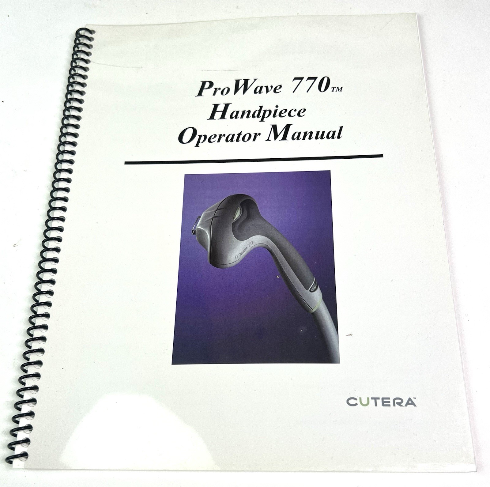 Cutera ProWave 770 Handpiece Operator Manual