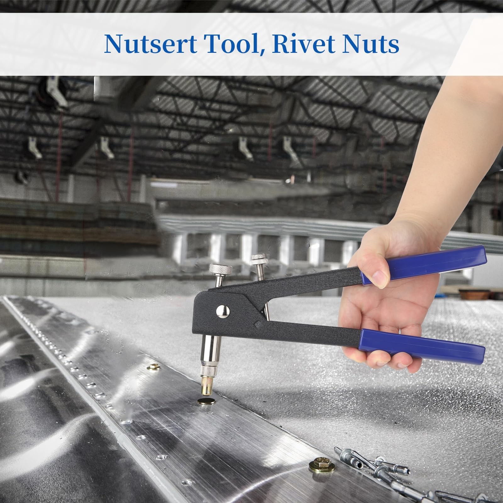 Rivet nut Tool kit,rivnut Tool,500Pcs Metric Rivet Nut Combination (M3/M4/M5/