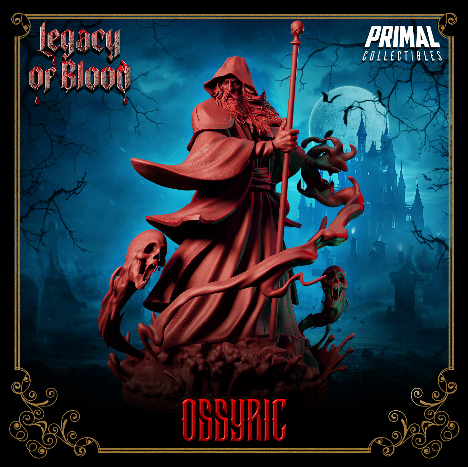D&D Lord Ossyric Dark Wizard Mini Set TTRPG 32mm