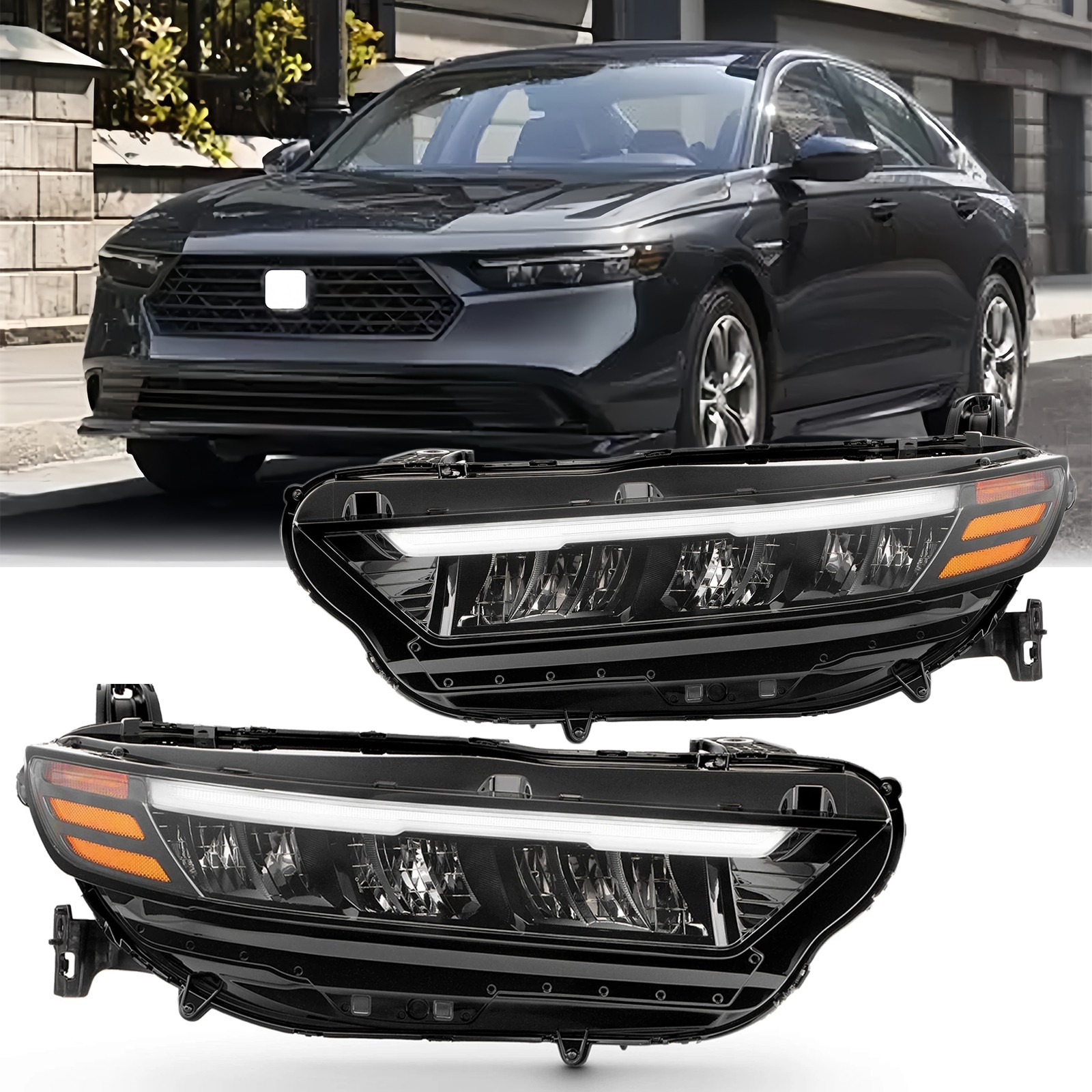 Left/Right  Side For 2023 2024 2025 Honda Accord LED Headlight Headlamp Assembly