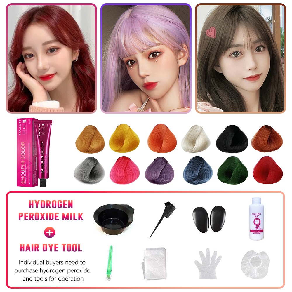 SHOUPIN COLOR Perfect Professional Creme Permanent Hair Color 3.4 oz CHOOSE