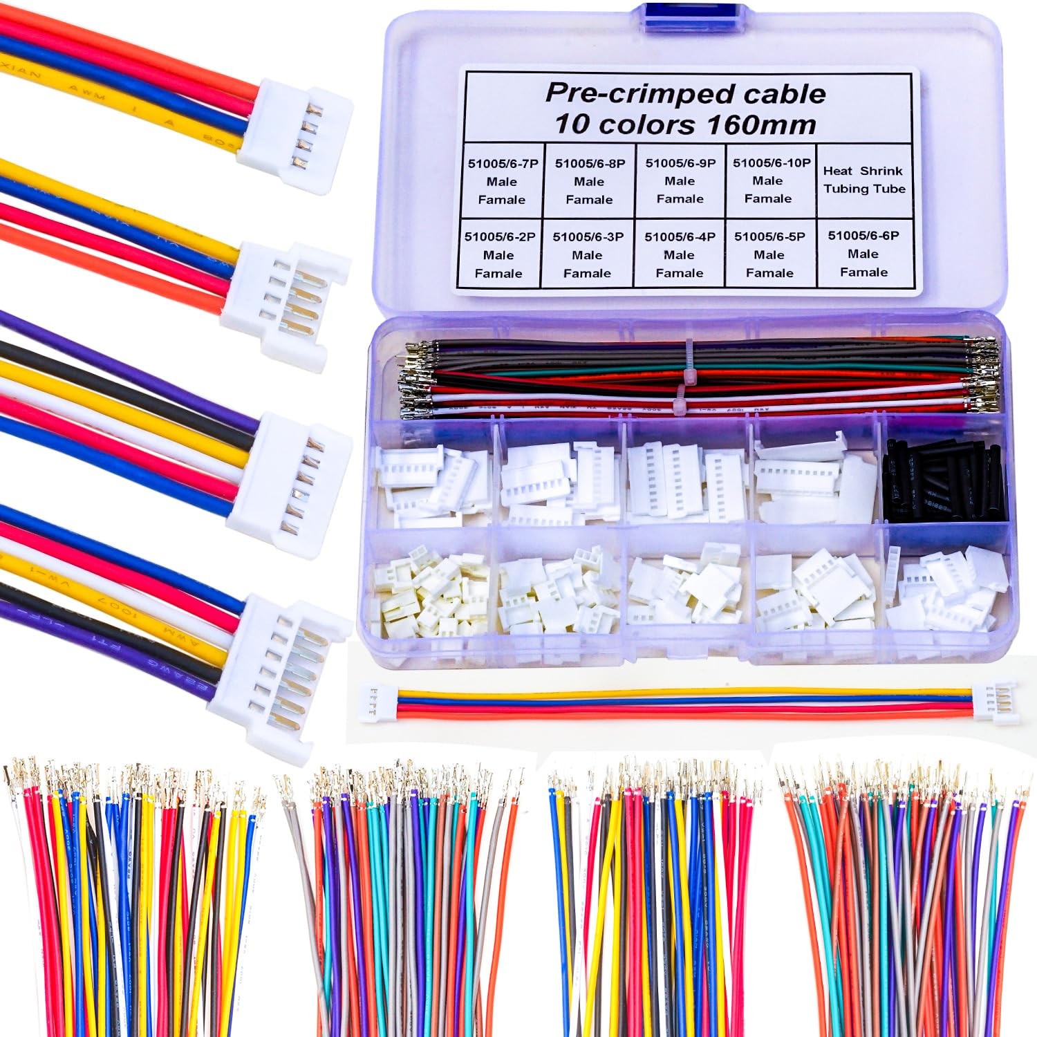 Yoeruyo 2.00mm Pitch Male Female Connector with Molex-2.0MM-51005/51006
