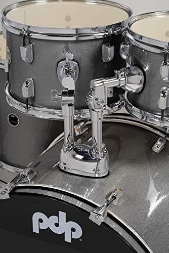 Pacific Drums Center Stage Complete Drumkit, 5 Drum Set, Silver Sparkle,...