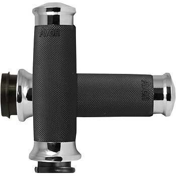 AVON GRIPS CC-85-CH-FLY Chrome Custom Contour Hand Grips for Electronic TBW