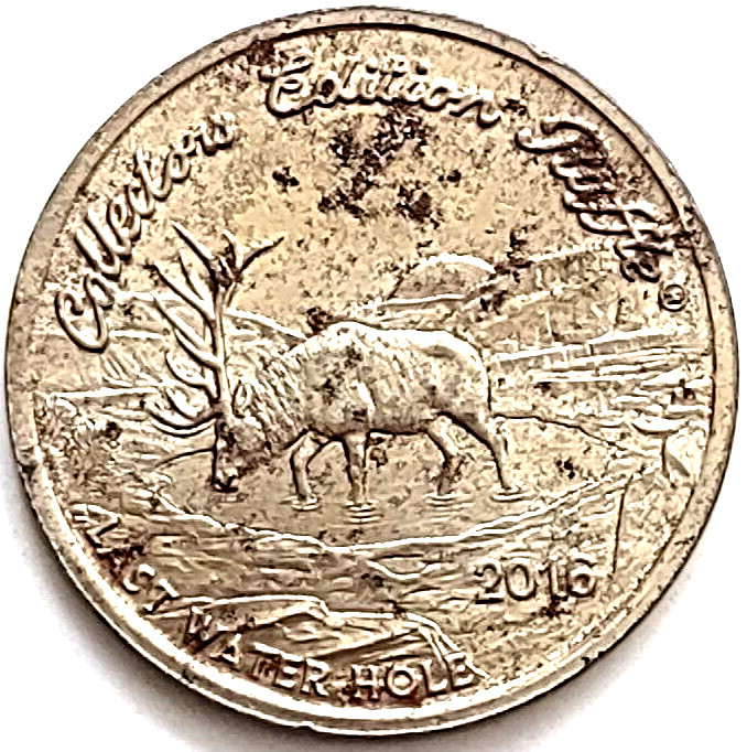 2016 Collector's Edition Raffle Medallion Last Water Hole #301591 1.5625"