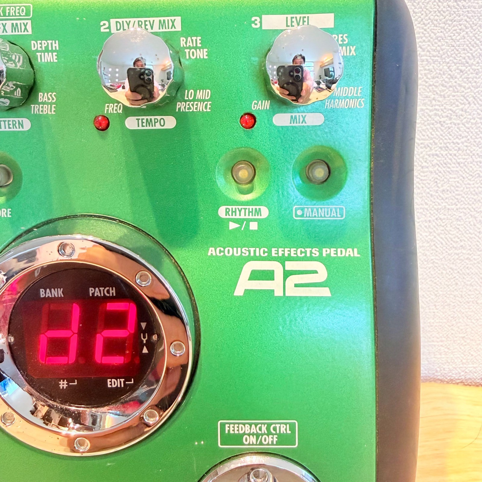 ZOOM A2 Acoustic Guitar Multi-Effects Pedal Processor Japan Tested excellent+++