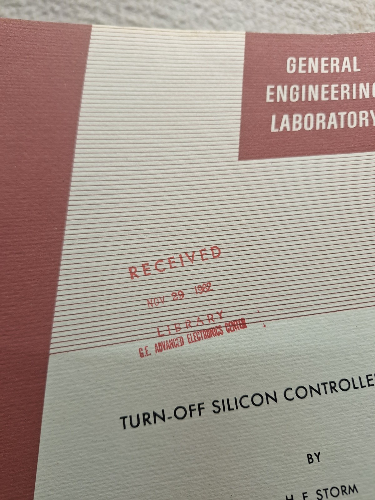Vintage GE General Engineering Laboratory Turn Off Silicon Controlled Rectifiers