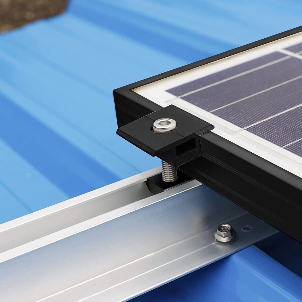 Solar Module Mounting End Clamp Center Clamp Adjustable Black 30mm/35mm