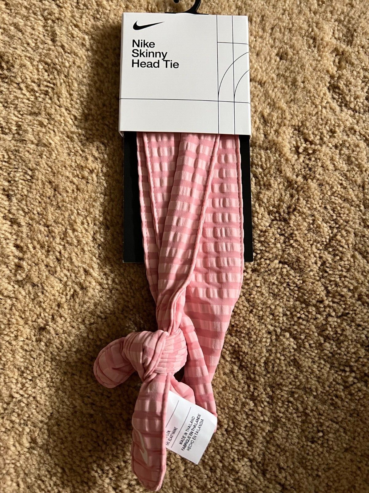 Nike Skinny Head Tie Adjustable Pink