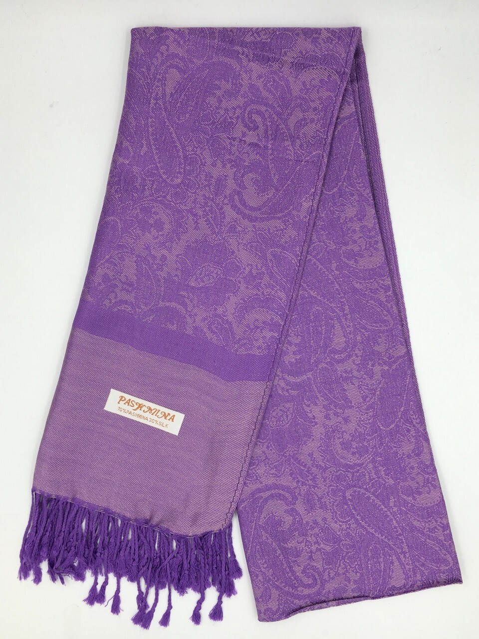 NEW ELEGANT JACQUARD PAISLEY  PASHMINA SCARF/WRAP/SHAWL-- Lavender #11