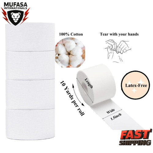 Athletic Sports Tape | 5 Pack | Strong & No Residue | Wrist & Ankle Tape for Gym