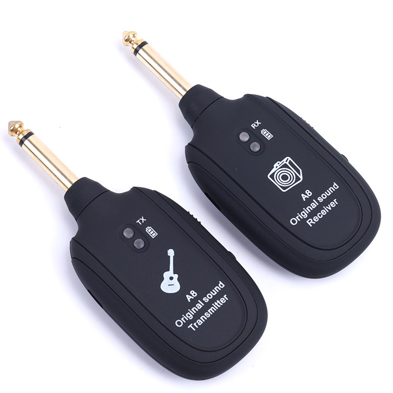 1 Pair Guitar Wireless Transmission System Instrument Audio Transmitter Receiver