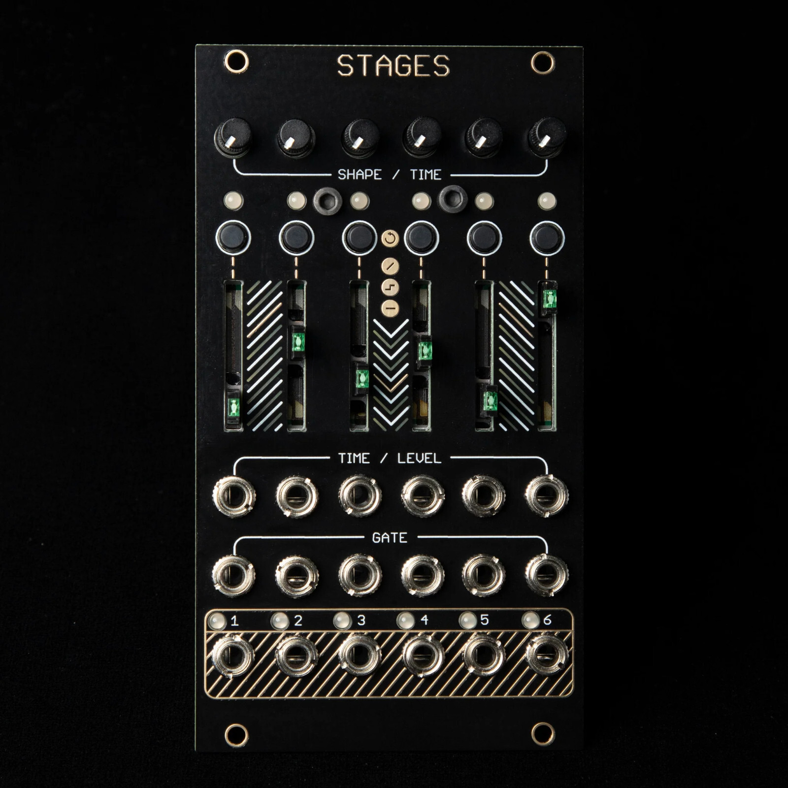 Mutable Instruments Stages Eurorack Modular Synth CV Sequencer New (Black/Gold)