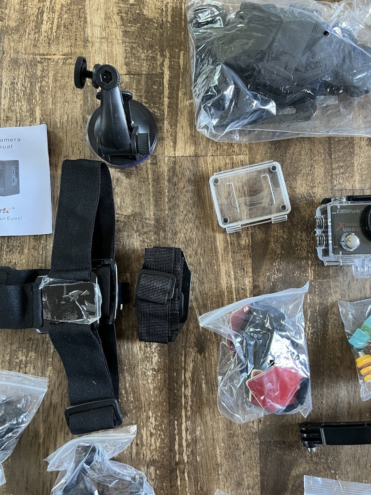 CamPark Xtreme I+ UHD 4K Action Camera + Accessory Bundle, Case, SD Card